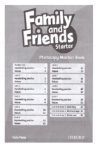 Family and friends starter photocopy masters book