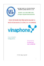 đề tài phân tích môi trường kinh doanh và phân tích swot của công ty vinaphone