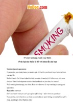 Luyện dịch tiếng anh  15 ways smoking ruins your looks