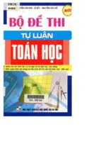 Bo de thi tu luan toan hoc (nxb dai hoc quoc gia 2009)   nguyen van nho, 320 trang (nxpowerlite copy)