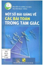 Mot so bai giang ve cac bai toan trong tam giac (nxb dai hoc quoc gia 2007)   nguyen vu luong, 159 trang (nxpowerlite copy)