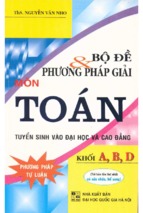 Bo de   phuong phap giai mon toan khoi abd (nxb dai hoc quoc gia 2011)   nguyen van nho, 232 trang (nxpowerlite copy)