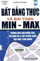 Bất đẳng thức và bải toán min max (nxb dai hoc su pham 2013)   nguyen phu khanh, 370 trang (nxpowerlite copy)