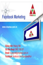 Bài giảng Facebook marketing
