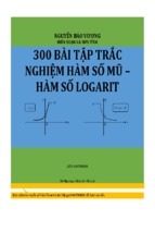 07. 300 bai trac nghiem ham so mu   ham_so logarit (co dap an)