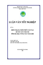 Hiện trạng nuôi thủy sản tại huyện Tân Thành tỉnh Bà Rịa-Vũng Tàu năm 2005