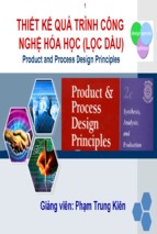 Thiết kế quá trình công nghệ hóa học (lọc dầu) product and process design principles