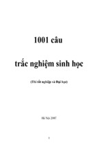 1001 câu trắc nghiệm sinh học (thi tốt nghiệp và đại học)