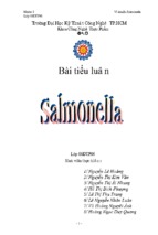 Bài tiểu luận salmonella