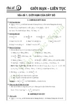 Tài liệu học tập Toán 11 - HK2 - Đại số & Giải tích
