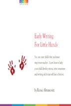 Early writing for little hands