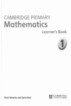 Cambridge primary mathematics learner's book 1