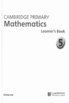 Cambridge primary mathematics learner's book 5