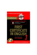 Cambridge first certificate in english 1 
