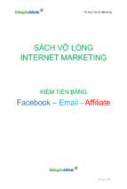 Sách vỡ lòng Internet Marketing - Kiếm tiền dùng Facebook - Email marketing - Affiliate