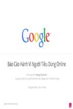 Vietnamese Google Online Shopper Study - Báo cáo hành vi tiêu dùng online