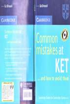 Common mistakes at ket 