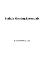 Python hacking essentials by earnest wish