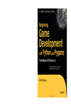 Beginning game development with python and pygame