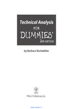 Technical analysis for dummies, 2nd edition