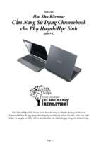 Học khu Ritenour: Cẩm nang sử dụng Chromebook cho phụ huynh/ học sinh