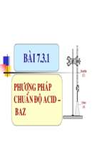 Phương pháp chuẩn độ acid   bazo