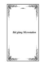 Bài giảng Microstation