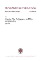 Adaptive filter architectture for fpga implementation