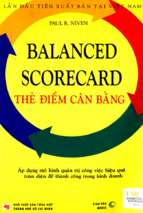 Thẻ điểm cân bằng (Balanced Scorecard) paul r niven P1