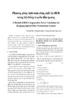 Phương pháp tính toán công suất bù BER trong hệ thống truyền dẫn quang