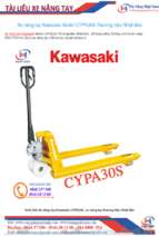 Xe nâng tay kawasaki model cypa30s thương hiệu nhật bản