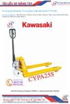 Xe nâng tay kawasaki thương hiệu nhật bản model cypa25s