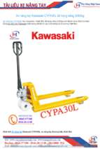 Xe nâng tay kawasaki cypa30l tải trọng nâng 3000kg