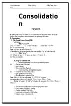 Consolidation of tenses