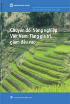 [Báo cáo Phát triển Việt Nam 2016] Chuyển đổi nông nghiệp Việt Nam: Tăng giá trị, giảm đầu vào
