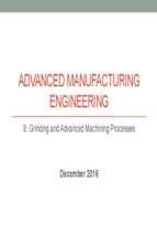 08 grinding & advanced machining  processes