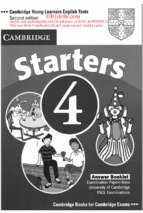 Starters 4 answer booklet