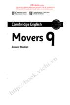 Movers 9 answer booklet