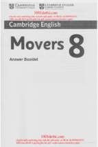 Movers 8 answer booklet