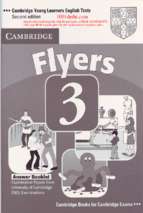 Flyers 3 answer booklet