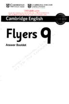 Flyers 9 answer booklet 