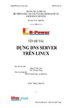 đề tài dựng dns server trên linux   tài liệu, ebook, giáo trình