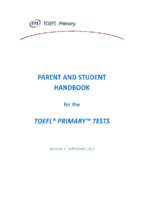 Toefl primary student handbook