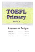 Toefl primary step 2 practice tests keys (có link audio ở cuối sách)