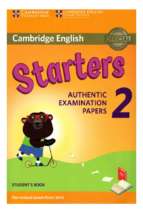 Starters authentic examination papers 2 for revised exam from 2018