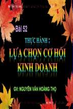 tr-BAI 52 THUC HANH LUA CHON CO HOI KINH DOANH (1)