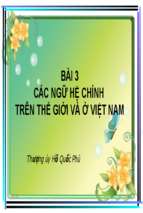 Bài giảng: Các ngữ hệ chính trên thế giới và ở Việt Nam