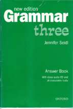 Grammar three by jennifer seidl answer book