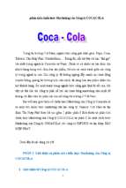 Phân tích chiến lược marketing của công ty cocacola