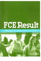 Fce result writing speaking assessment booklet